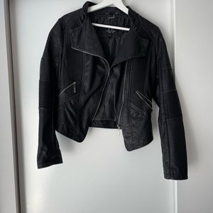 Faux leather jacket